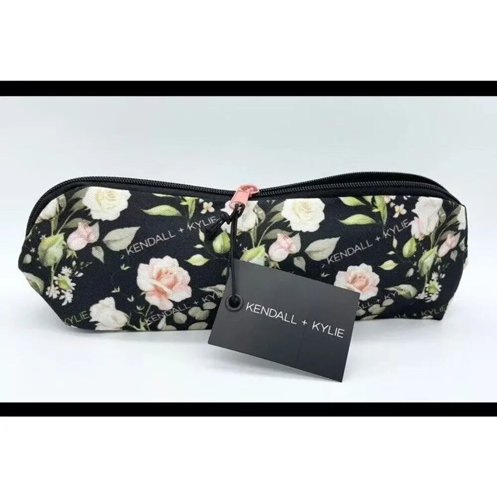 Kendall + Kylie Makeup Pouch Cosmetic Bag Multi Purpose Pouch Case Floral Design